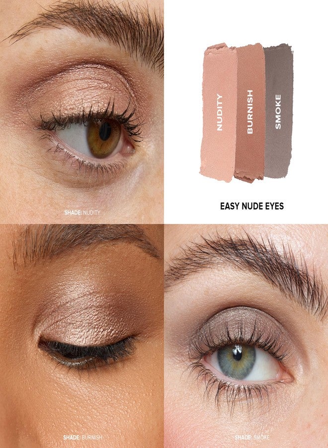 Nudestix Mini Nude Metallic Eye Kit – 3-Piece Cream Eyeshadow Pencil Set in Long-Wear Metallic Nude Shades | Multi-Use Eye Crayons for Shadow, Liner & Primer | Vegan, Travel-Friendly Makeup Set - Image 4